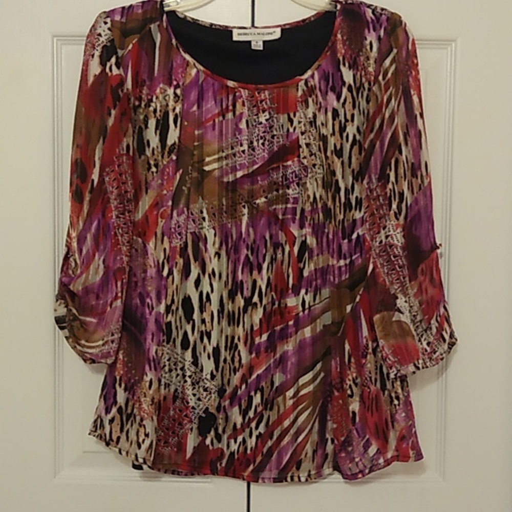 Ladies Animal Print Blouse